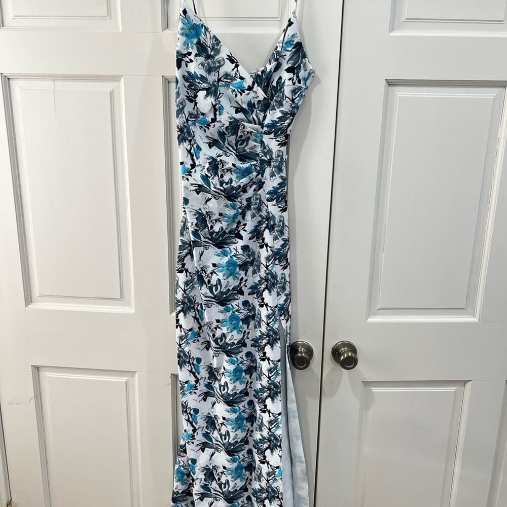 NWT Chiara Boni La Petite Robe Marga gathered floral gown, size 8 - Picture 2 of 12
